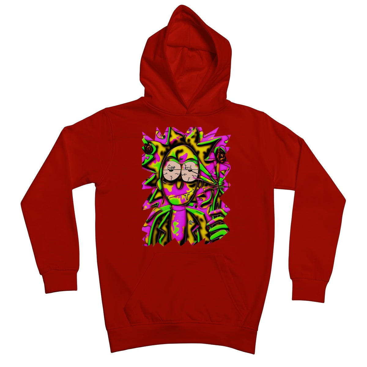 Lit Rick Sanchez See No Evil Collection  Kids Hoodie