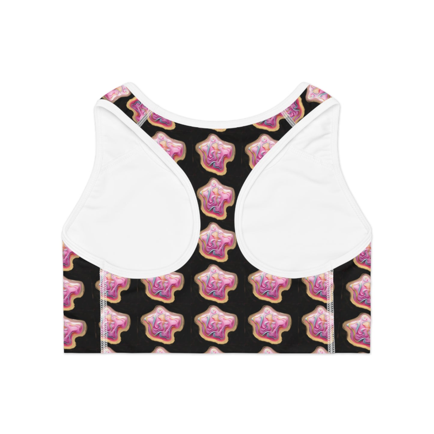 Lit Girl "Ice Cream" Sports Bra (Black)