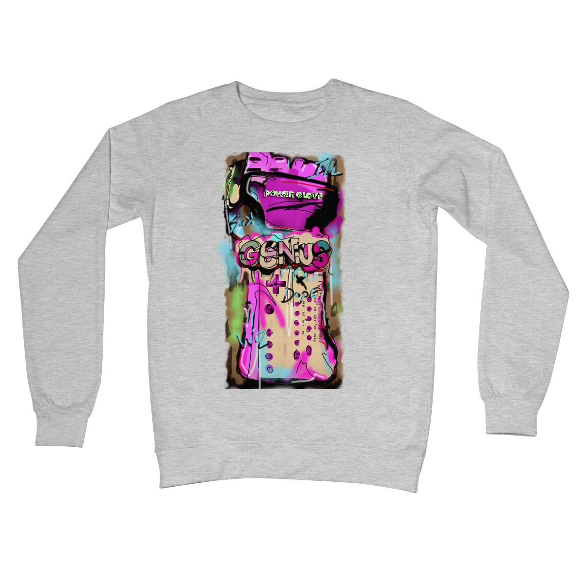 Lit Design Collection: Been a Genius Since Nintendo  Crew Neck Sweatshirt