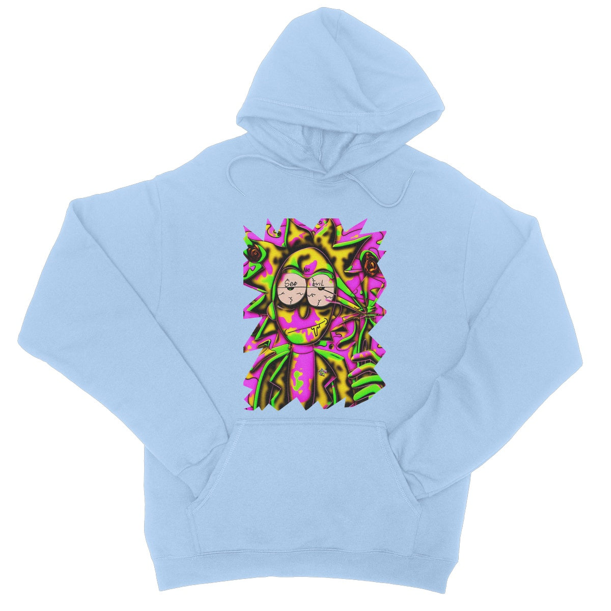 Lit Rick Sanchez See No Evil Collection  College Hoodie