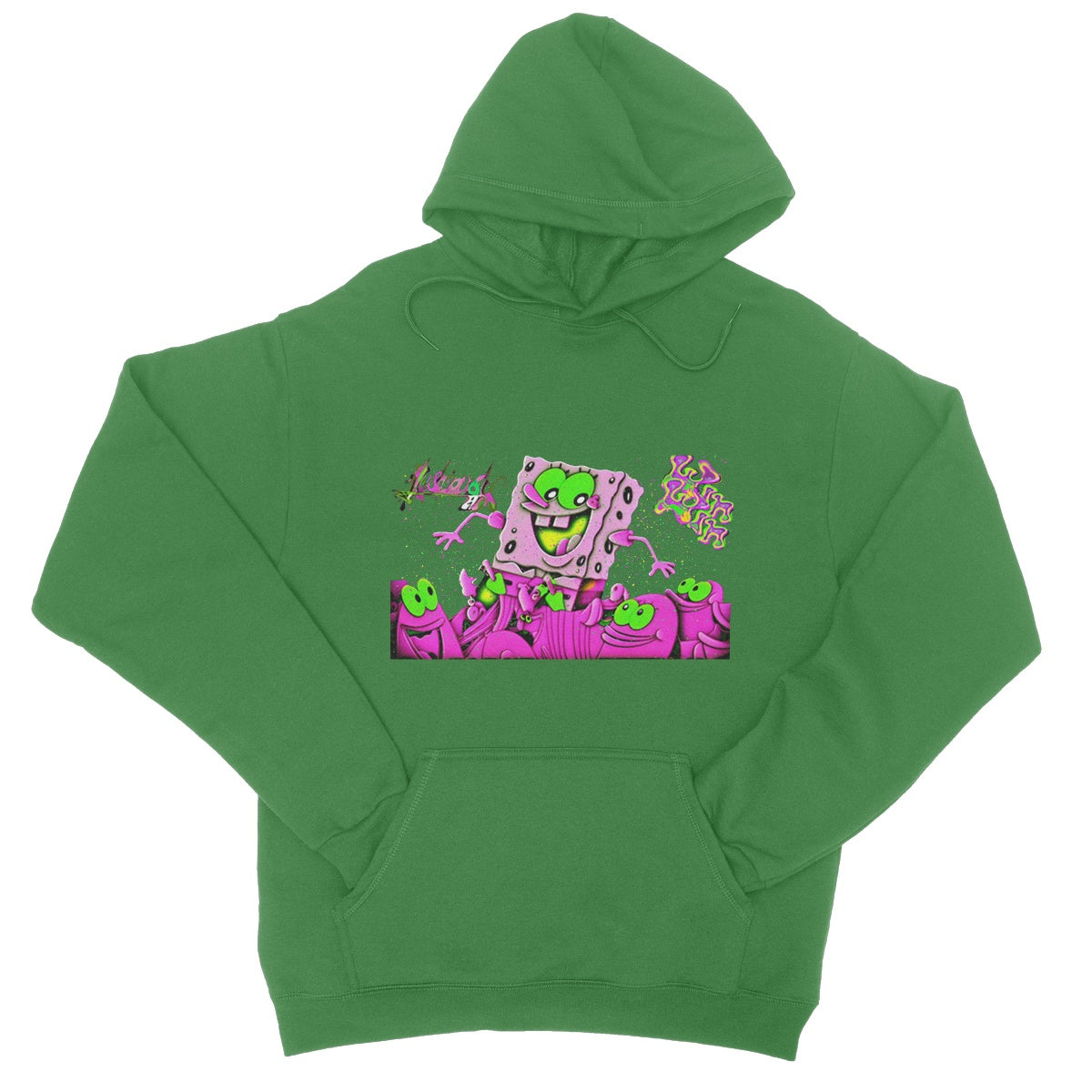 Lit_Spongebob_Win_Win College Hoodie