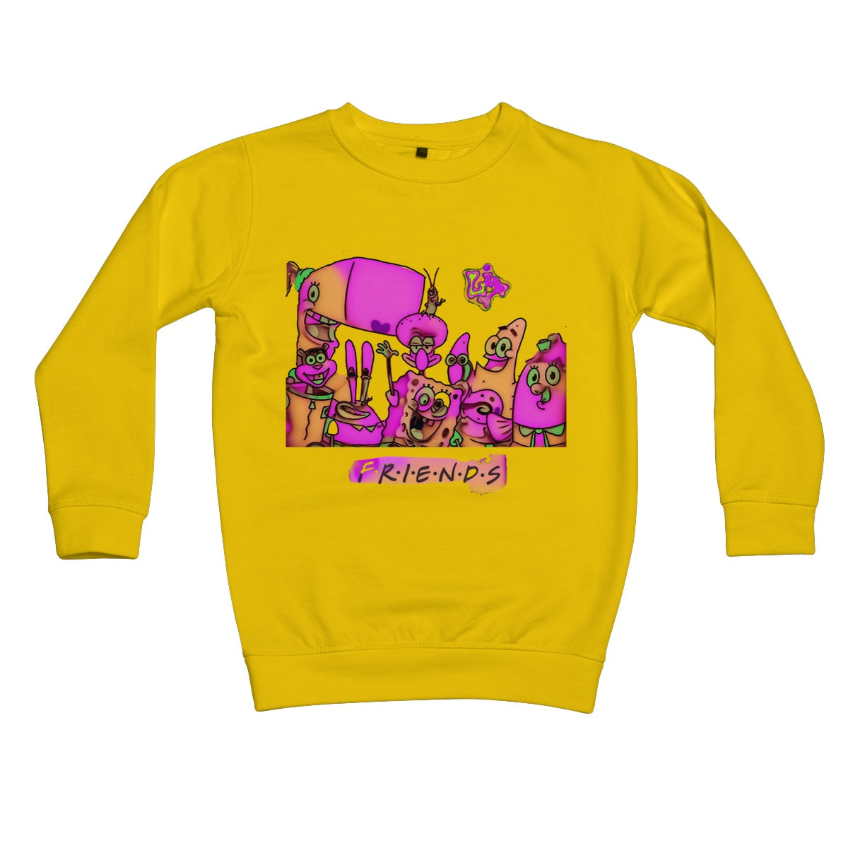 Lit SpongeBob n Friends Collection Kids Sweatshirt