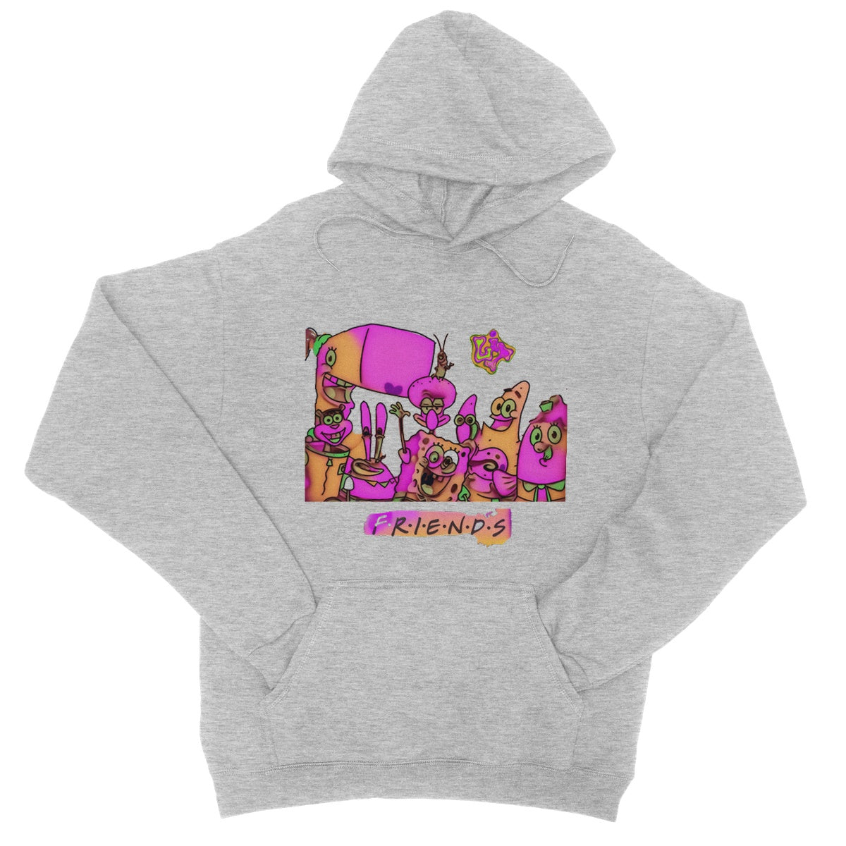 Lit SpongeBob n Friends Collection College Hoodie