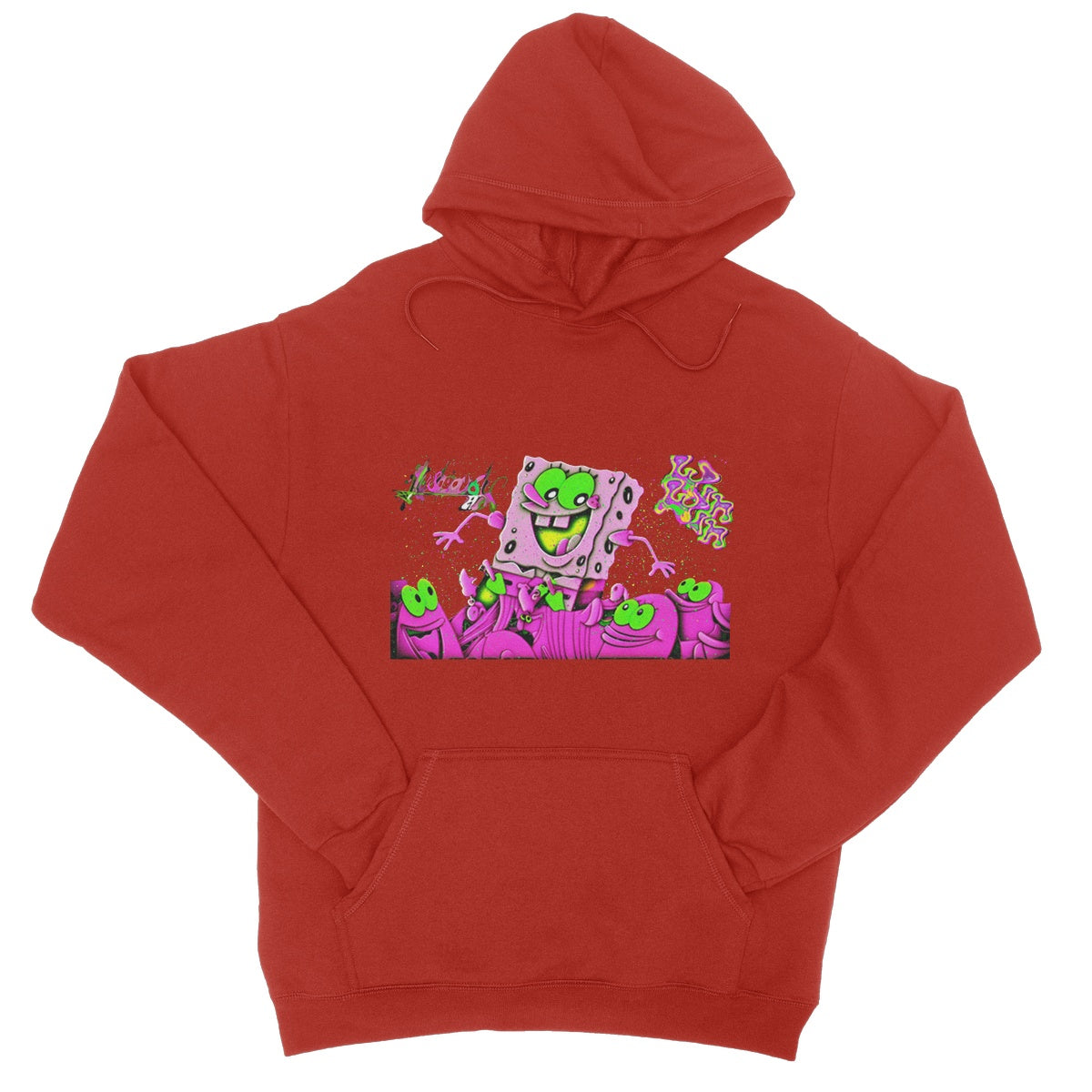 Lit_Spongebob_Win_Win College Hoodie