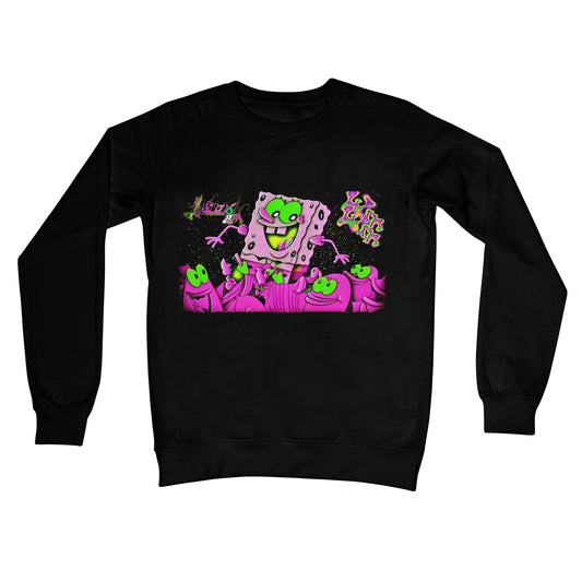Lit_Spongebob_Win_Win Crew Neck Sweatshirt