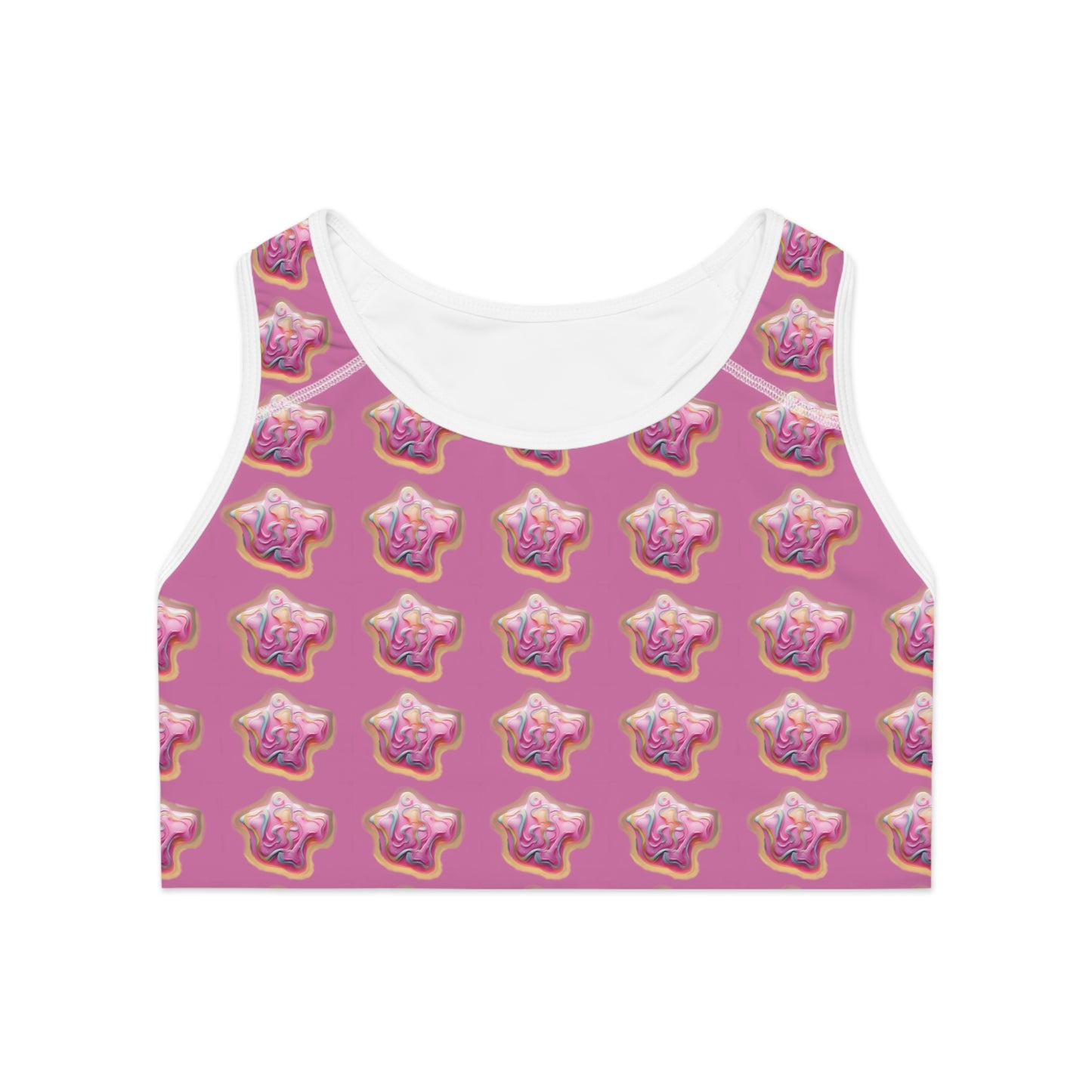 Lit Girl "Ice Cream" Sports Bra (Pink)