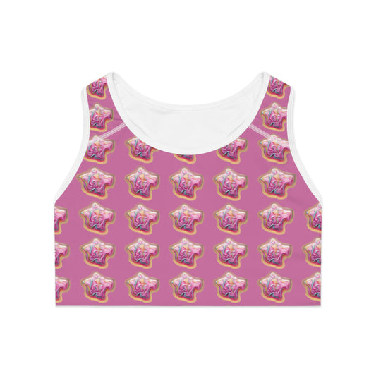 Lit Girl "Ice Cream" Sports Bra (Pink)