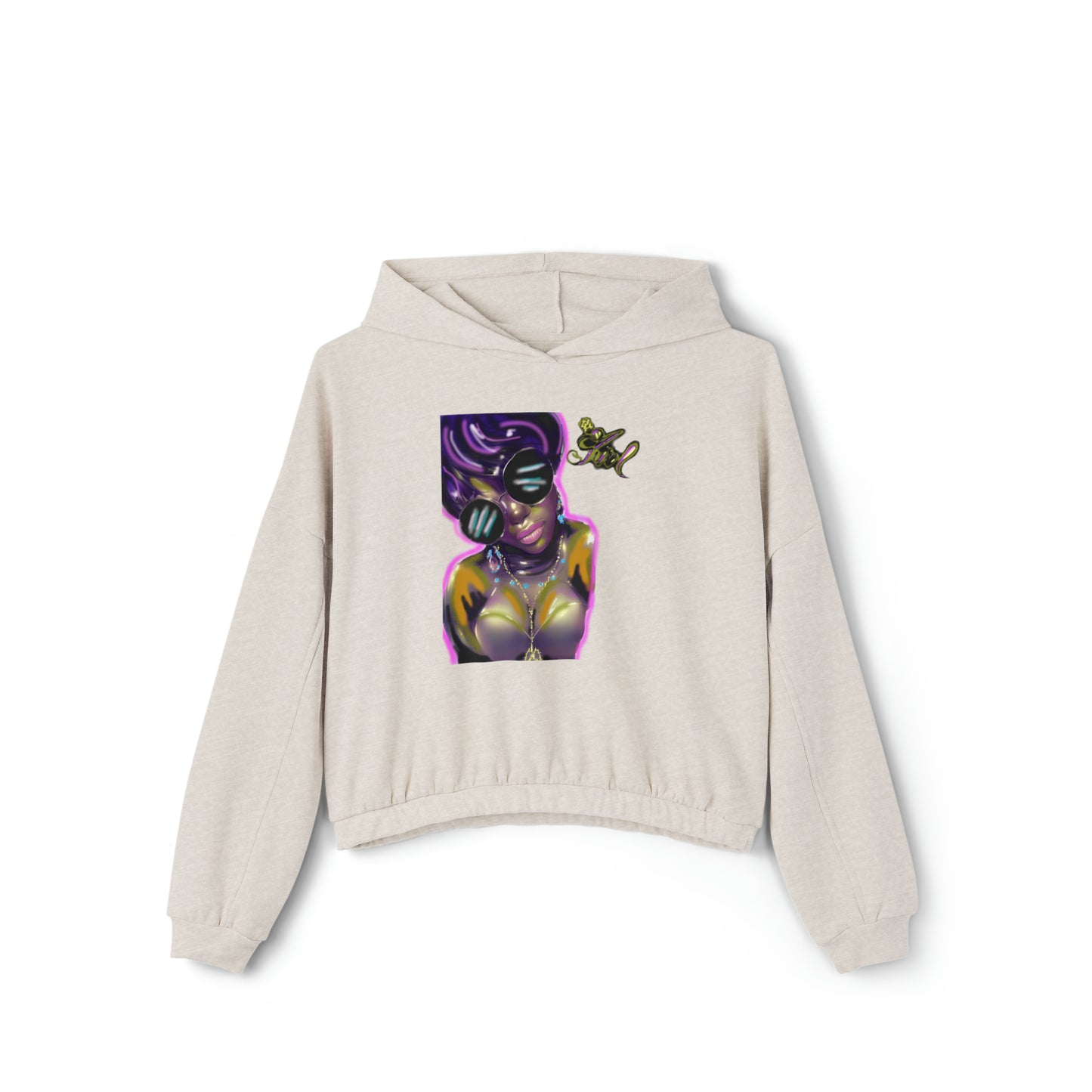 Lit Girl "Purple Queen" Women's Cinched Bottom Hoodie