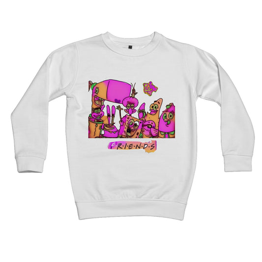 Lit SpongeBob n Friends Collection Kids Sweatshirt