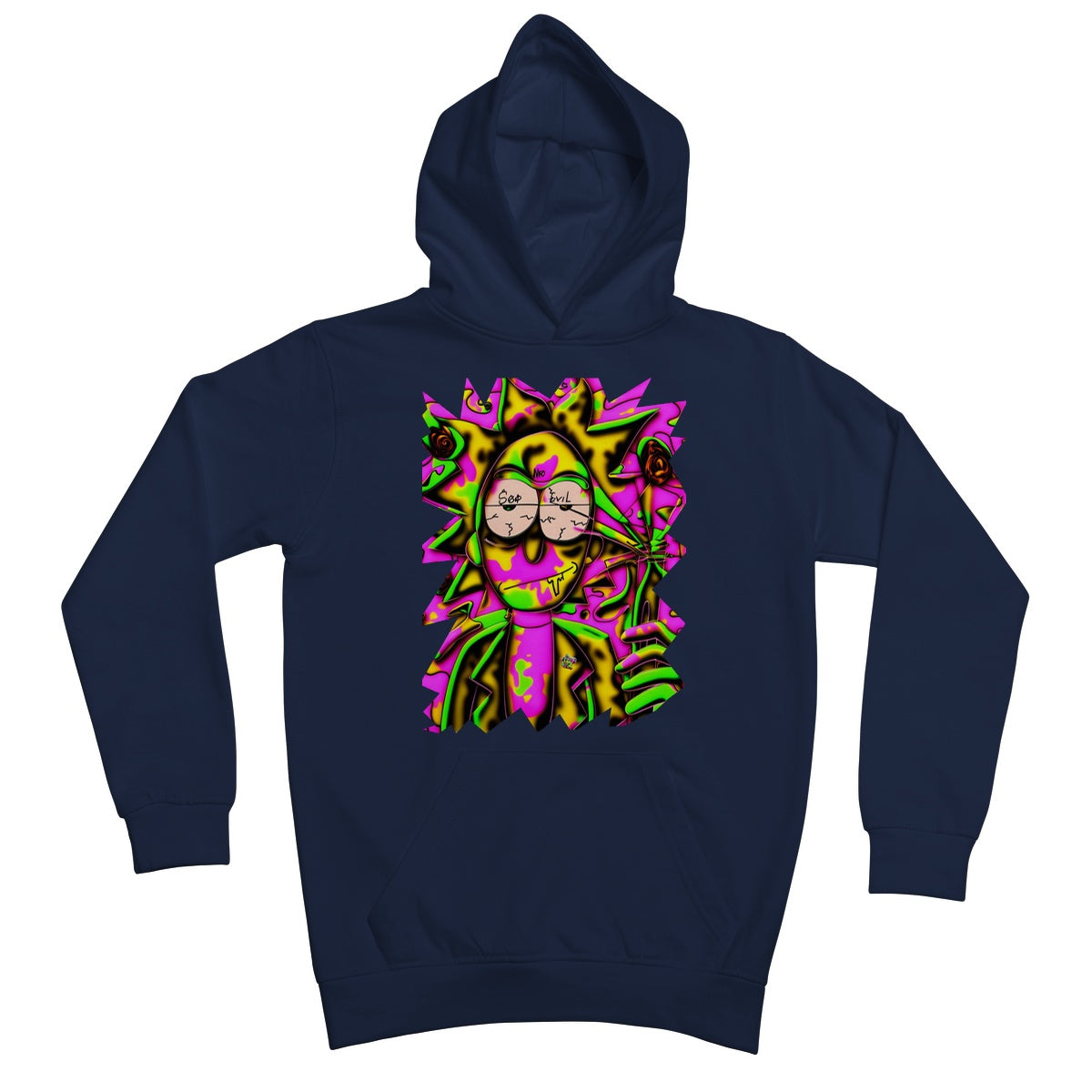 Lit Rick Sanchez See No Evil Collection  Kids Hoodie