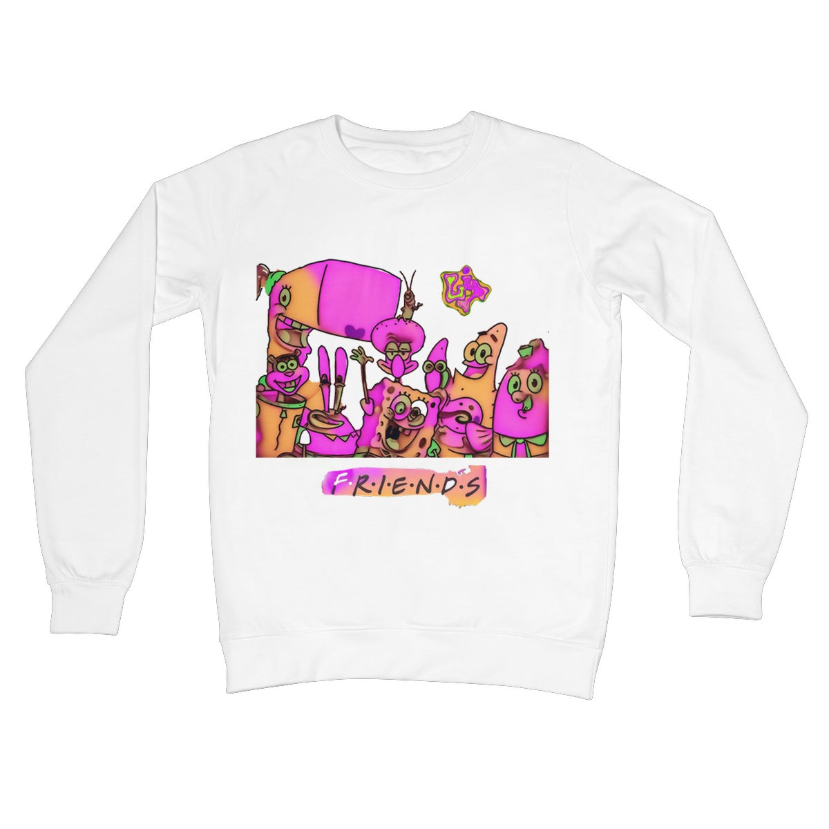 Lit SpongeBob n Friends Collection Crew Neck Sweatshirt