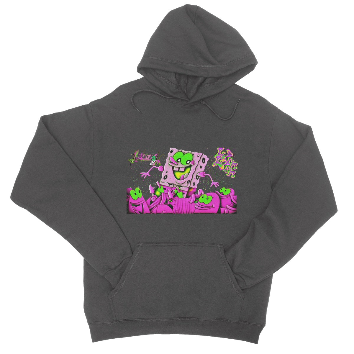 Lit_Spongebob_Win_Win College Hoodie