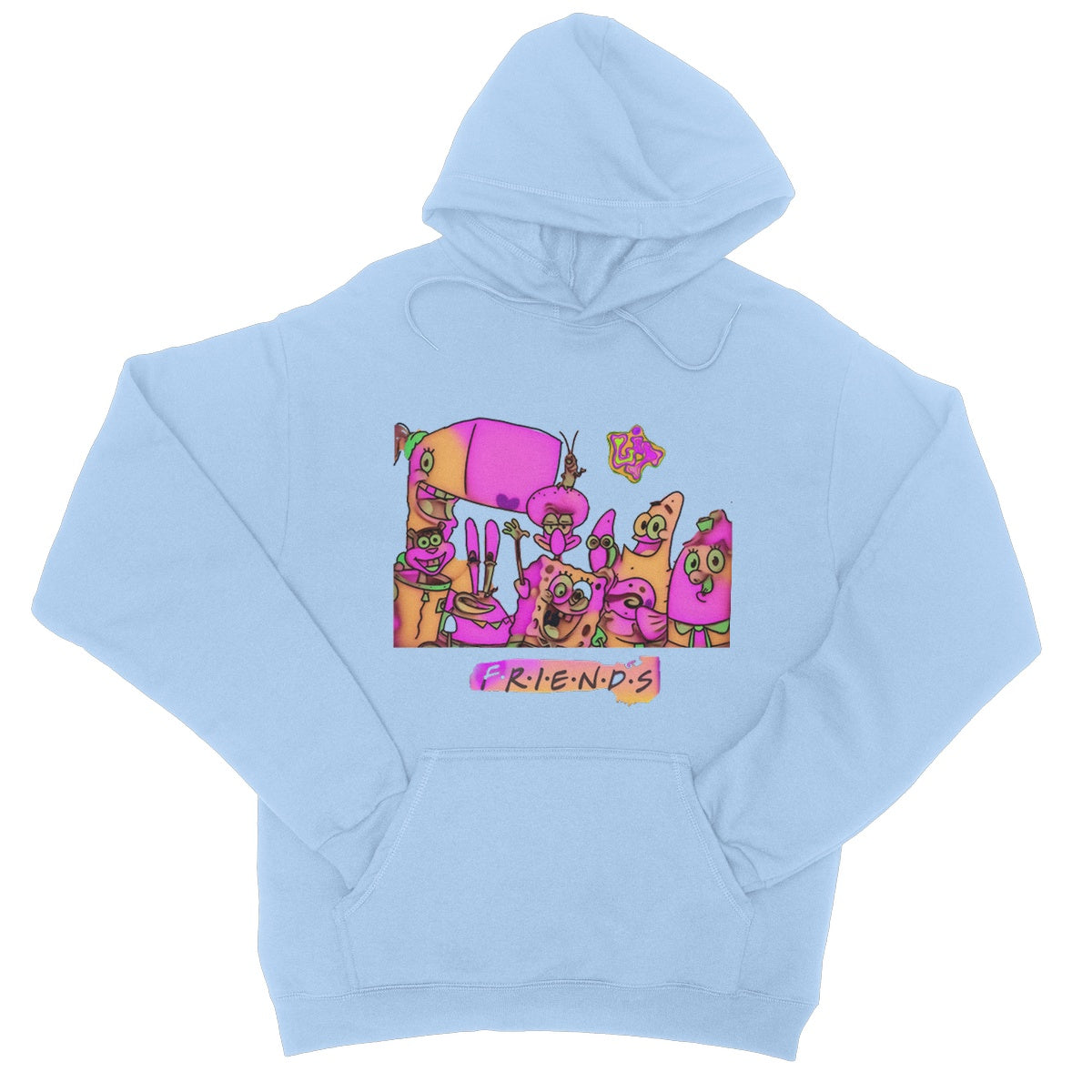 Lit SpongeBob n Friends Collection College Hoodie