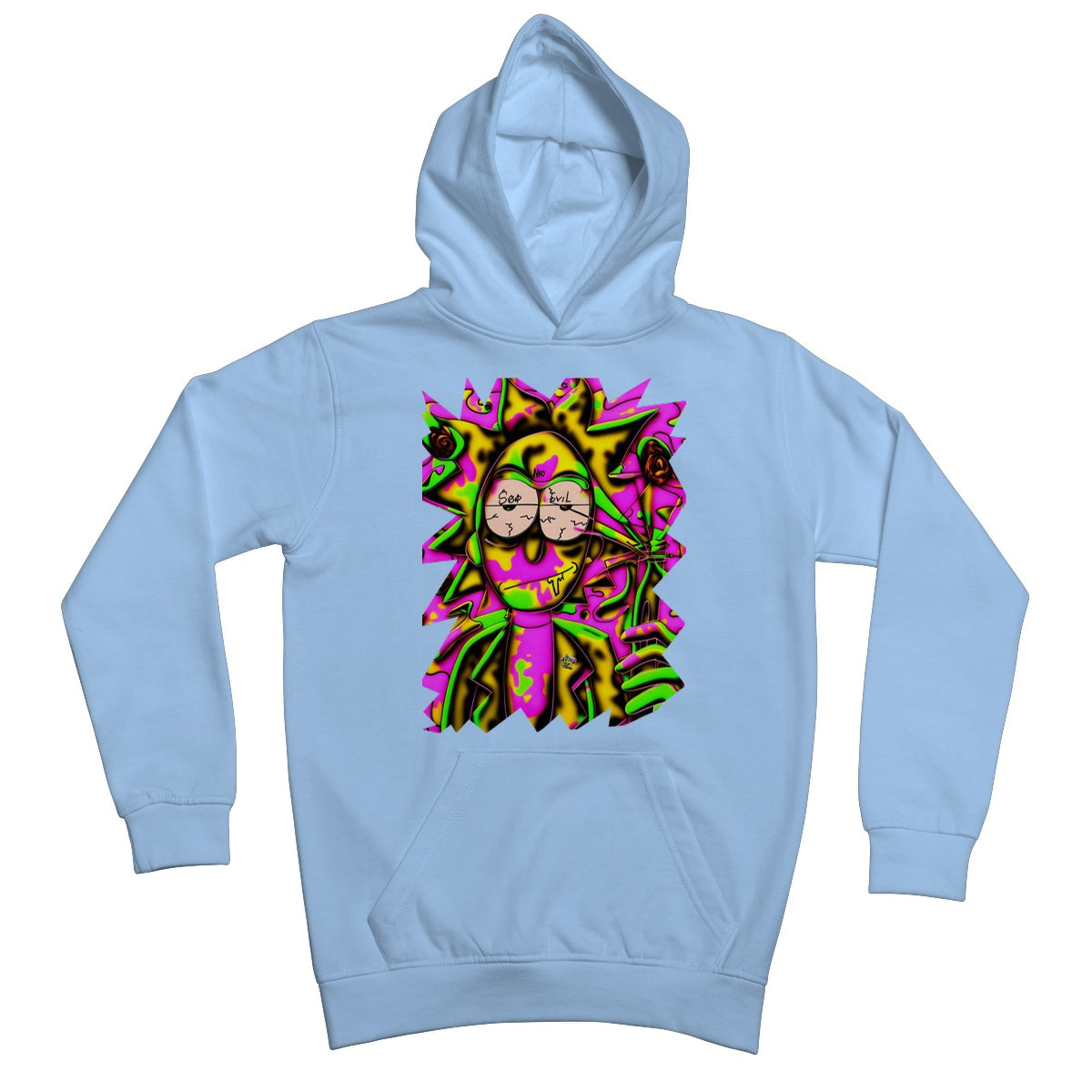 Lit Rick Sanchez See No Evil Collection  Kids Hoodie