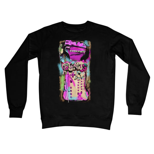 Lit Design Collection: Been a Genius Since Nintendo  Crew Neck Sweatshirt