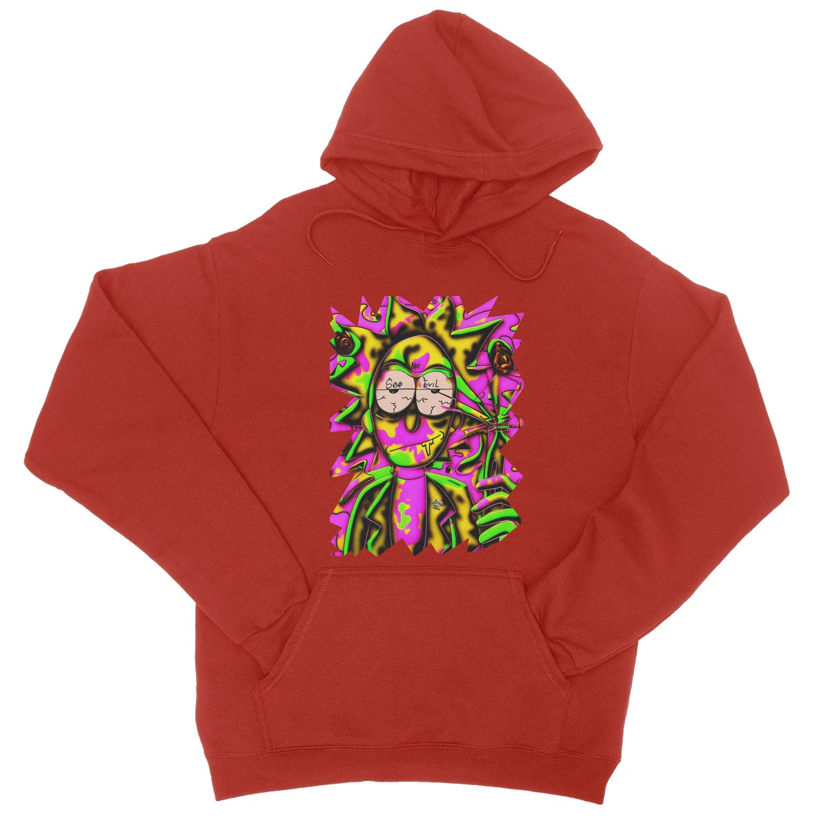 Lit Rick Sanchez See No Evil Collection  College Hoodie