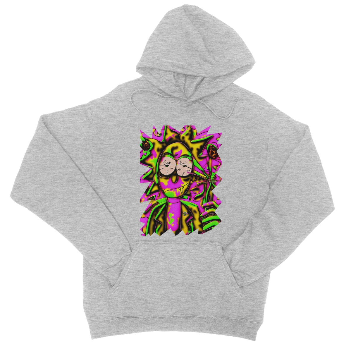 Lit Rick Sanchez See No Evil Collection  College Hoodie
