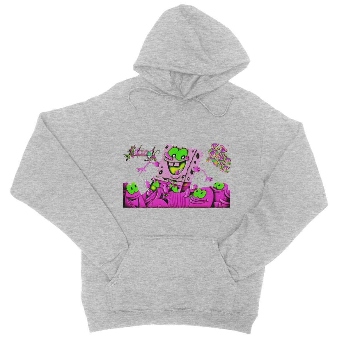 Lit_Spongebob_Win_Win College Hoodie