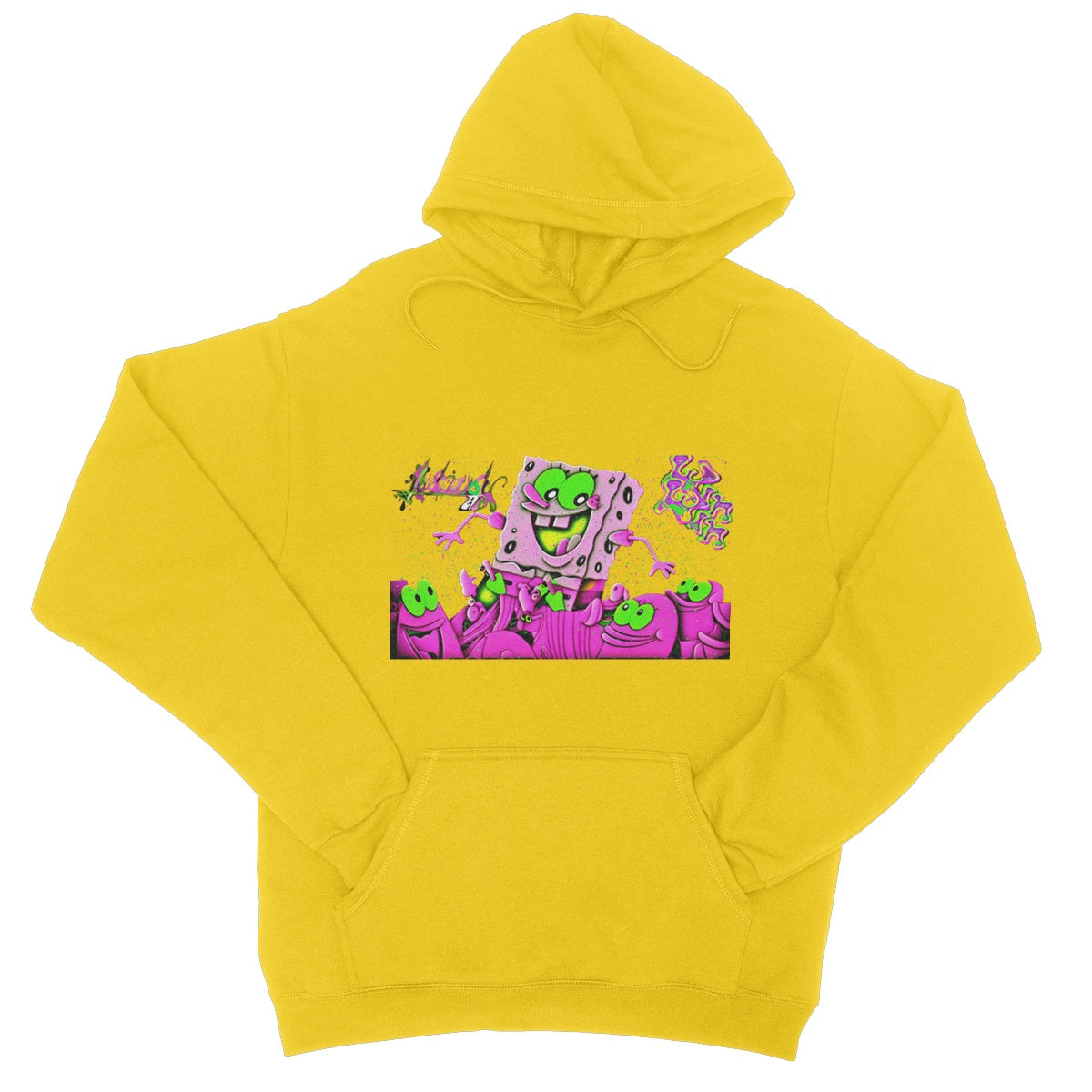 Lit_Spongebob_Win_Win College Hoodie