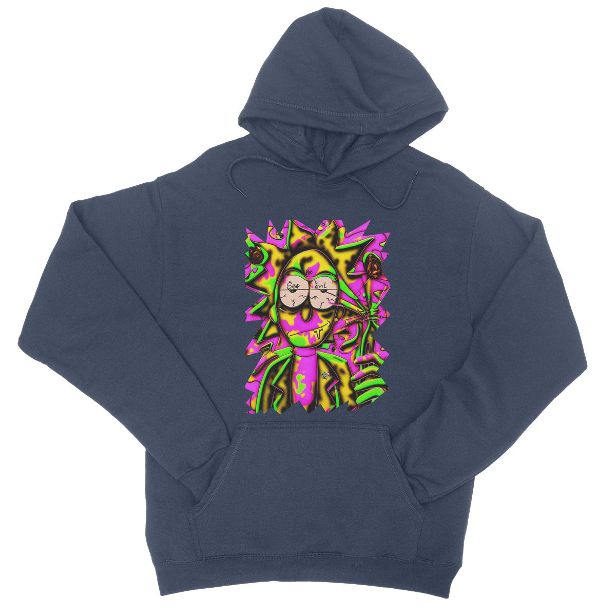 Lit Rick Sanchez See No Evil Collection  College Hoodie