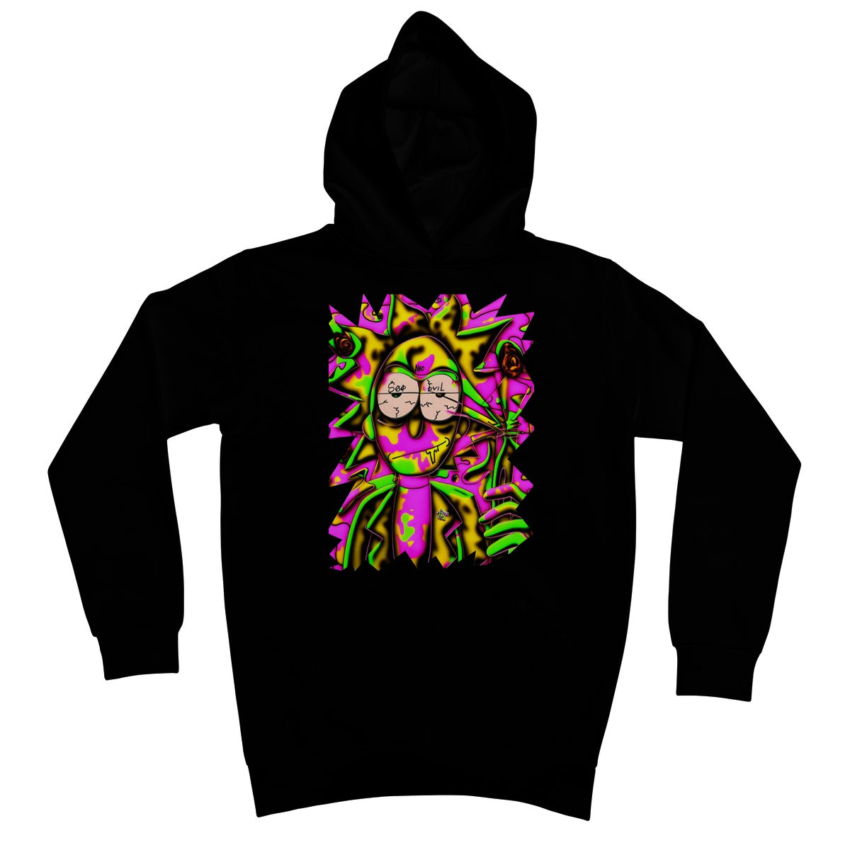 Lit Rick Sanchez See No Evil Collection  Kids Hoodie