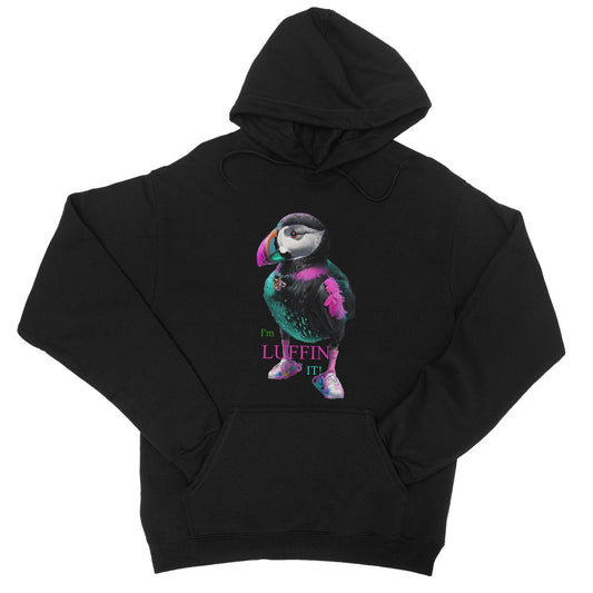 Lit Puffin: I'm Luffin IT Collection College Hoodie