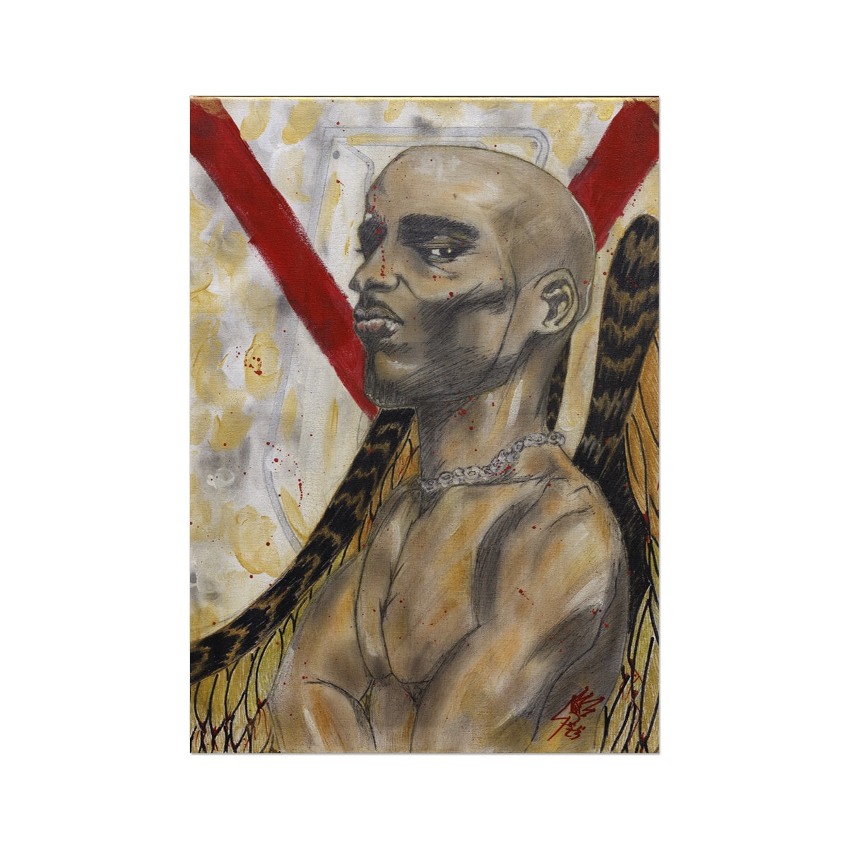 50 Years of Hip Hop Collection DMX - The Death Angel Fine Art Print