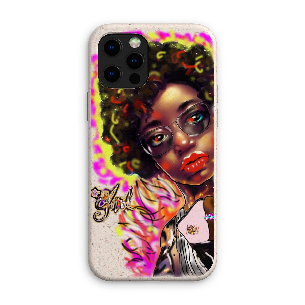 Lit Girl Collection: Girl on Fire Eco Phone Case