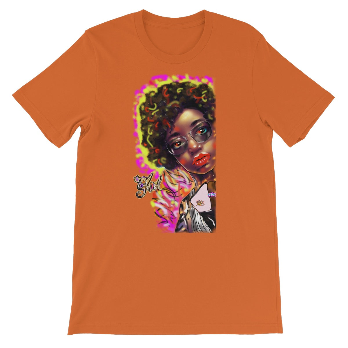 Lit Girl Collection: Girl on Fire Unisex Short Sleeve T-Shirt