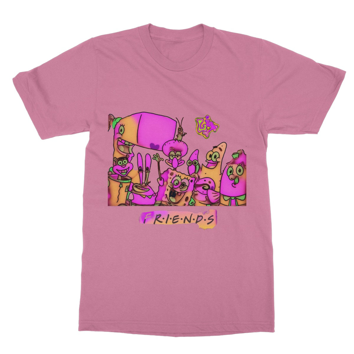 Lit SpongeBob n Friends Collection Softstyle T-Shirt