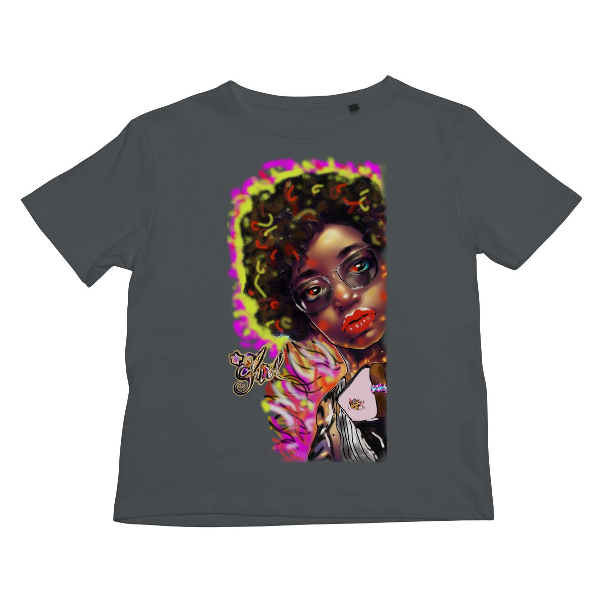 Lit Girl Collection: Girl on Fire Kids T-Shirt