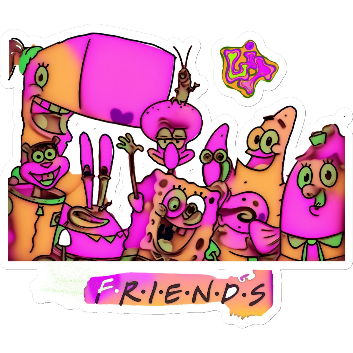 Lit SpongeBob n Friends Collection Sticker