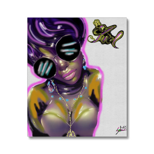 Lit Girl Collection: Purple Queen Canvas