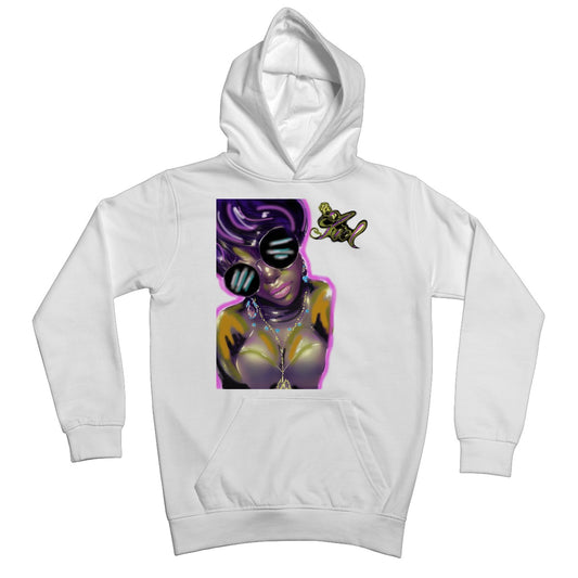 Lit Girl Collection: Purple Queen Kids Hoodie