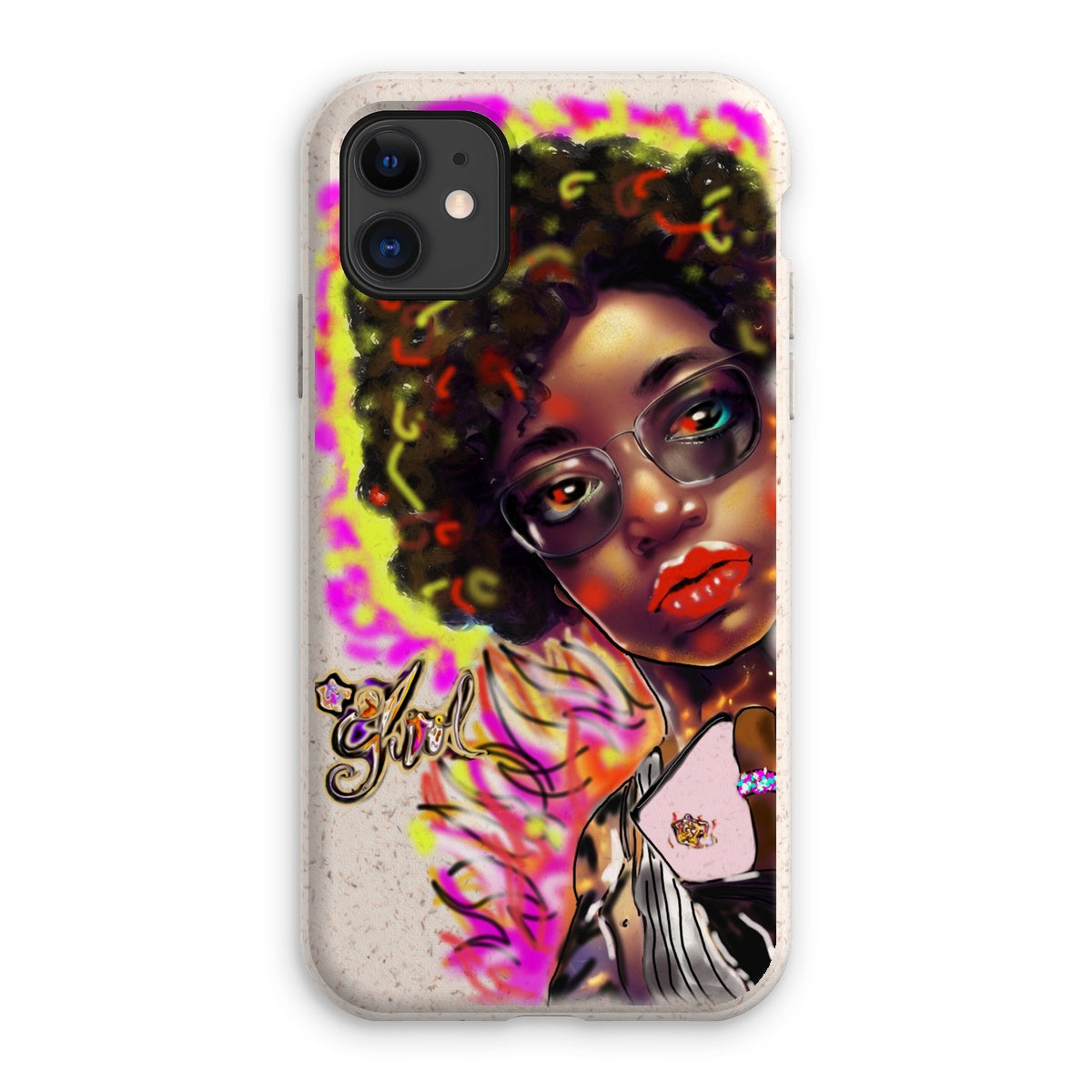 Lit Girl Collection: Girl on Fire Eco Phone Case