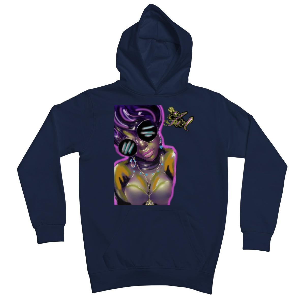 Lit Girl Collection: Purple Queen Kids Hoodie