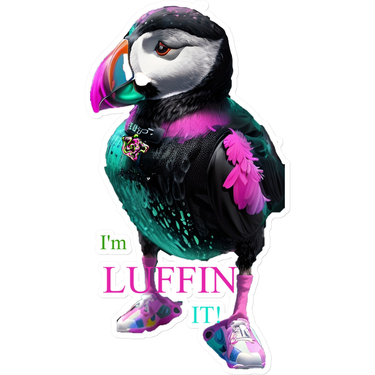 Lit Puffin: I'm Luffin IT Collection Sticker