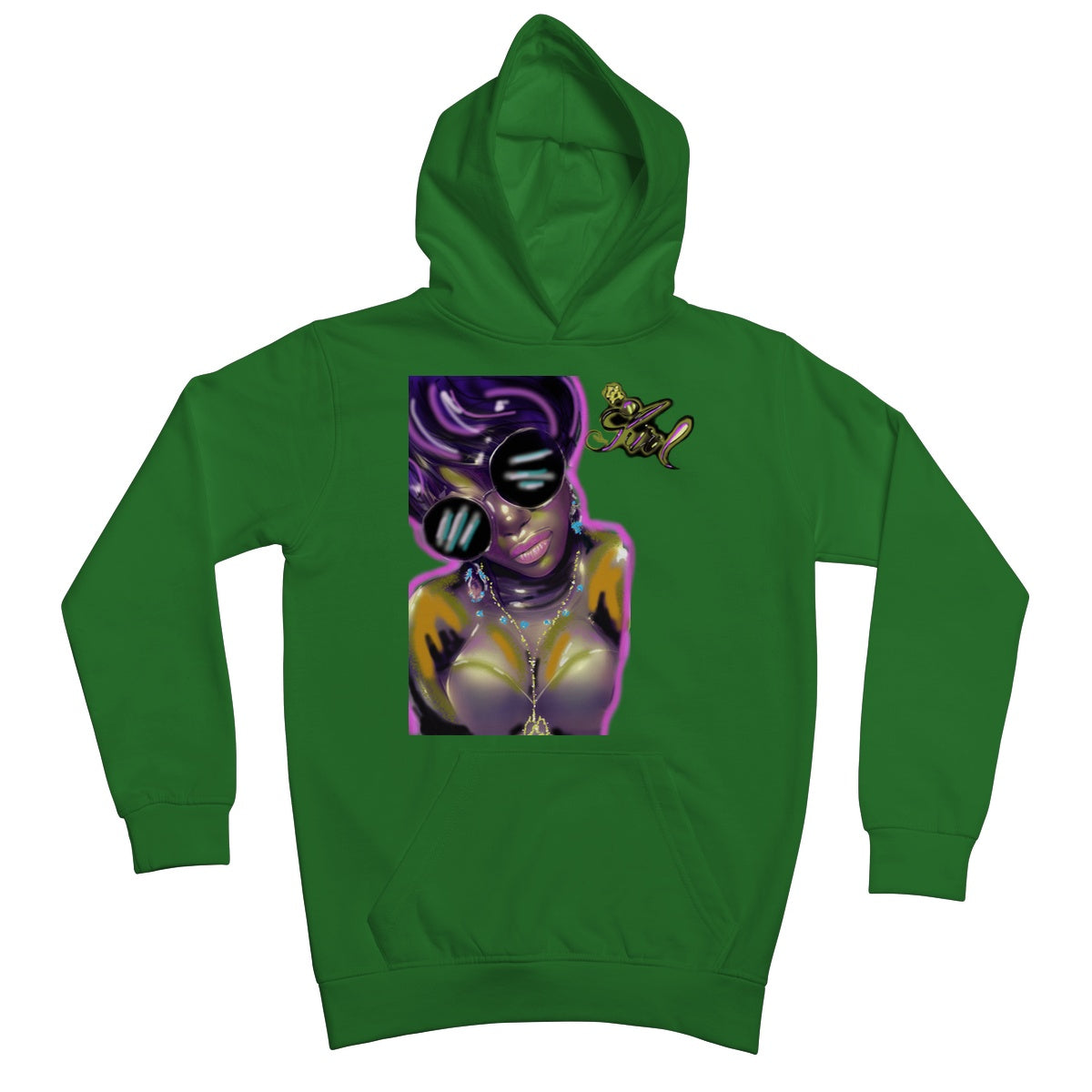 Lit Girl Collection: Purple Queen Kids Hoodie