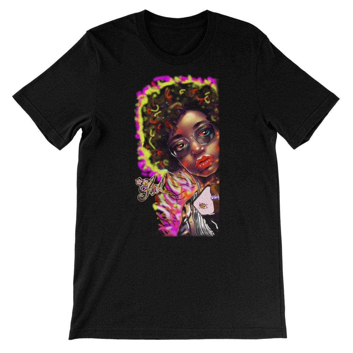 Lit Girl Collection: Girl on Fire Unisex Short Sleeve T-Shirt