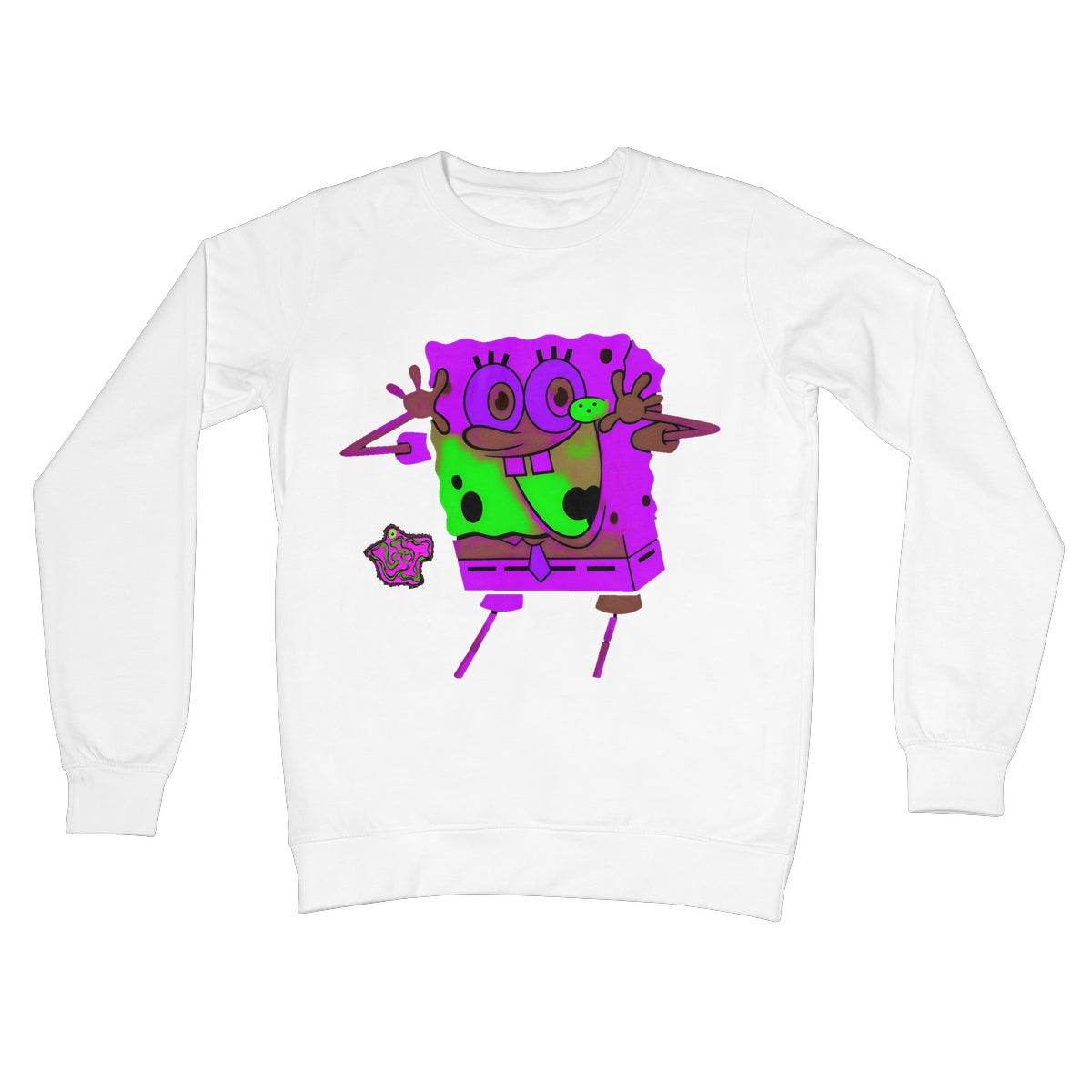 Lit Happy SpongeBob Collection Crew Neck Sweatshirt