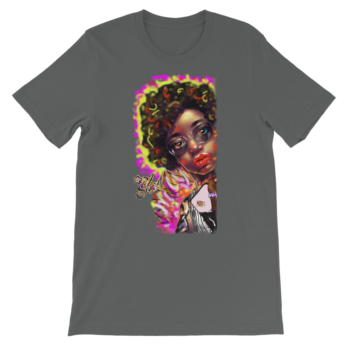 Lit Girl Collection: Girl on Fire Unisex Short Sleeve T-Shirt