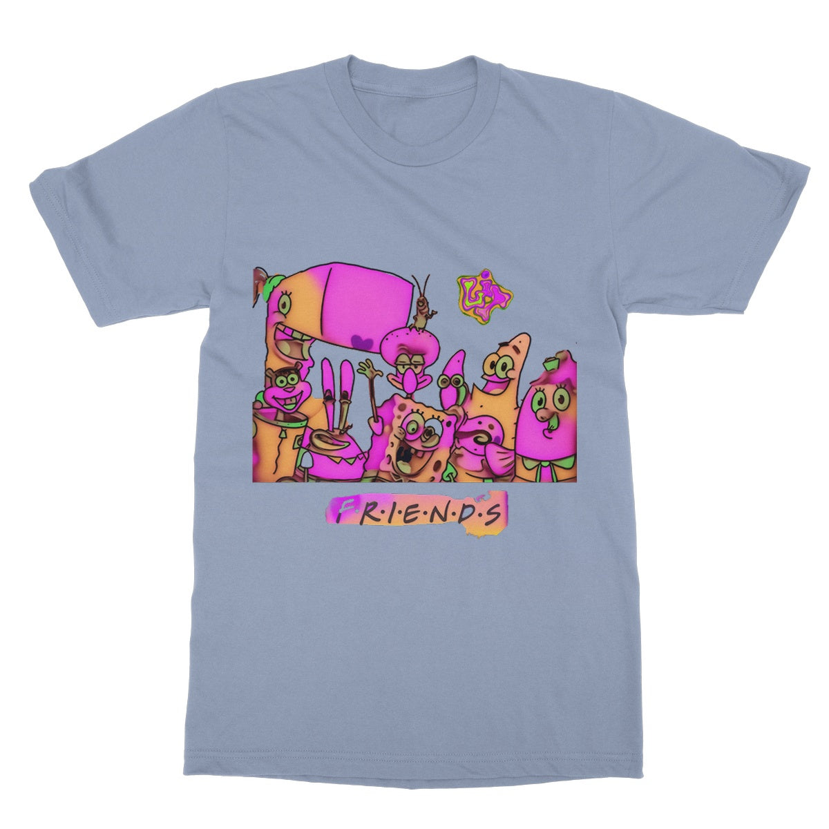 Lit SpongeBob n Friends Collection Softstyle T-Shirt