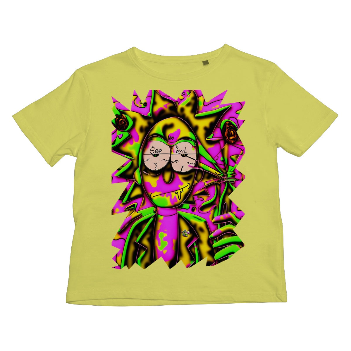 Lit Rick Sanchez See No Evil Collection  Kids T-Shirt