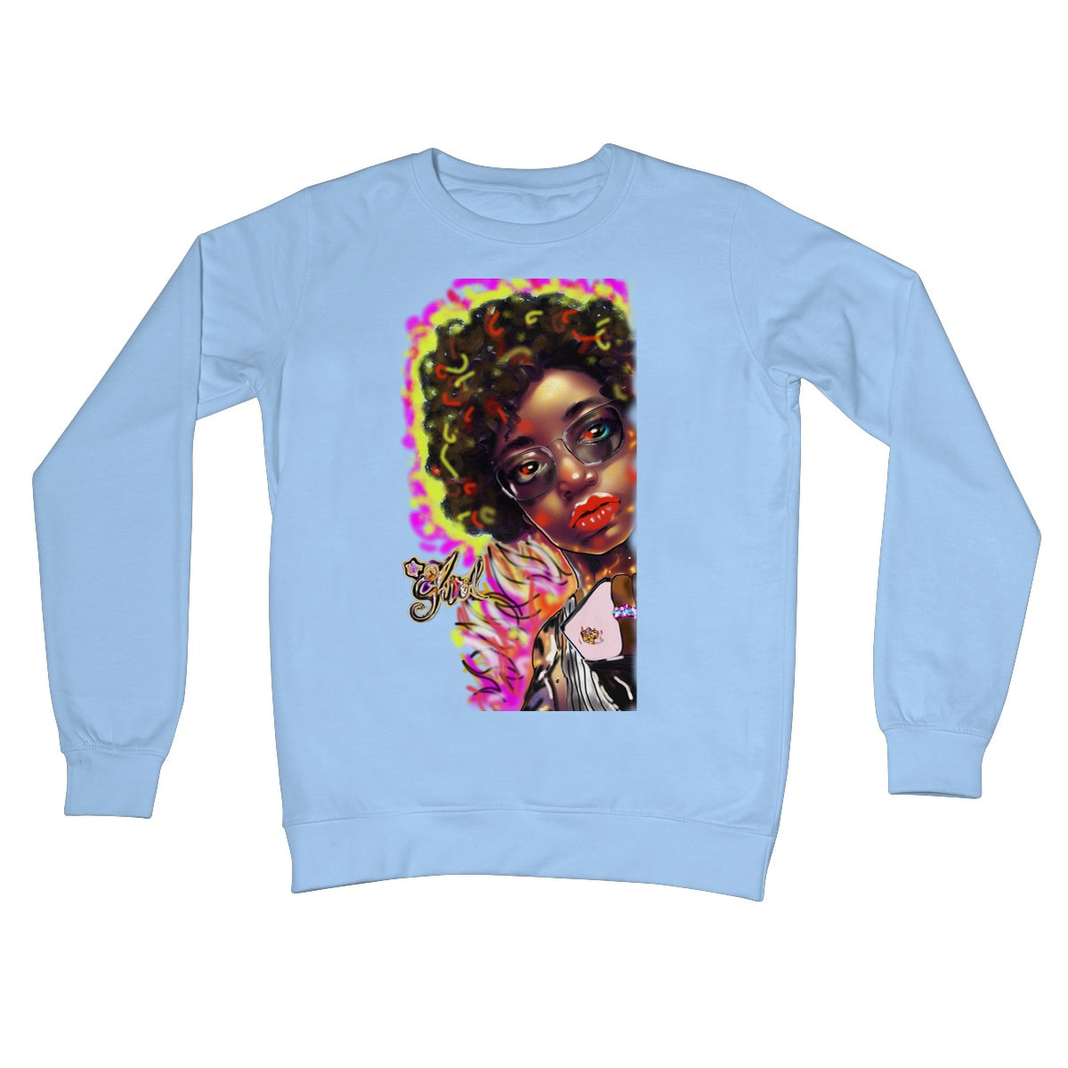 Lit Girl Collection: Girl on Fire Crew Neck Sweatshirt