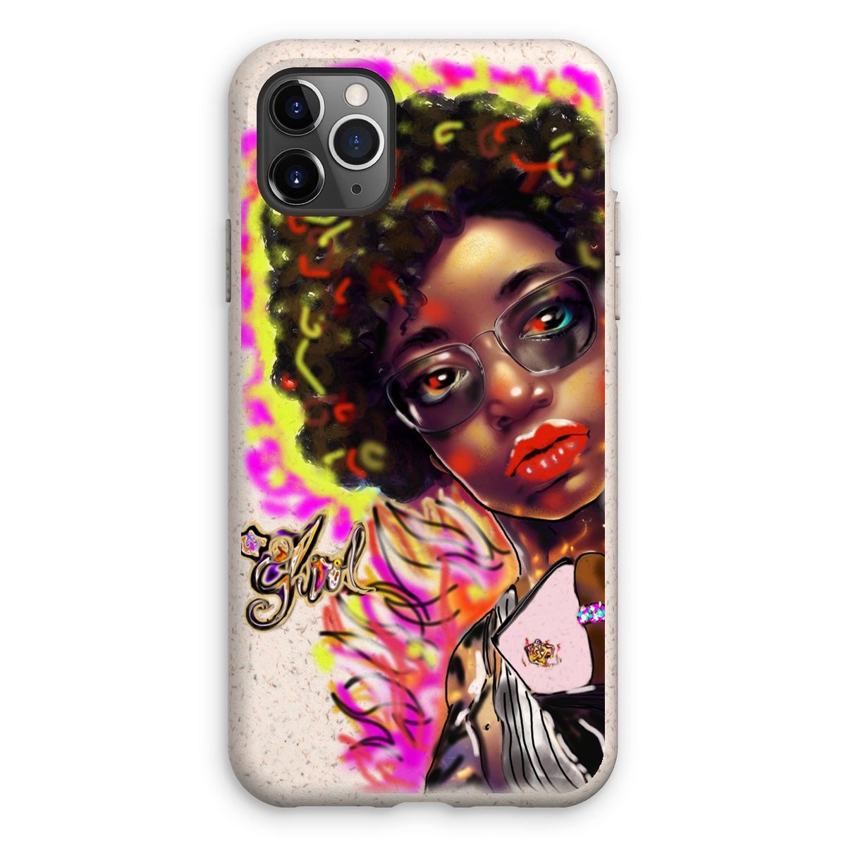 Lit Girl Collection: Girl on Fire Eco Phone Case