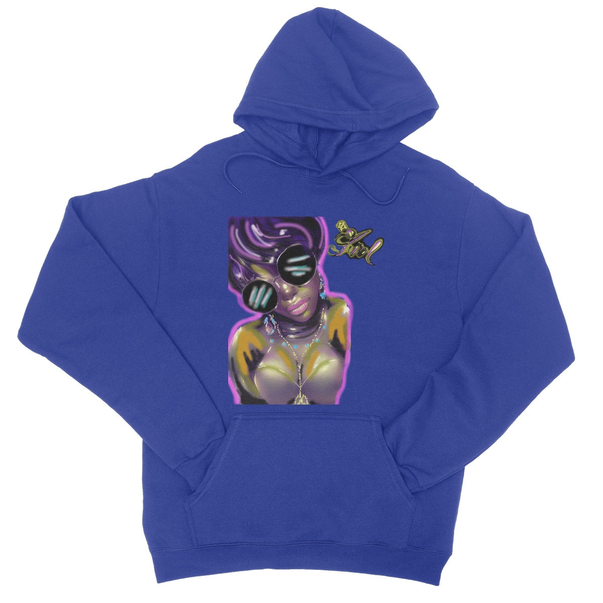 Lit Girl Collection: Purple Queen College Hoodie