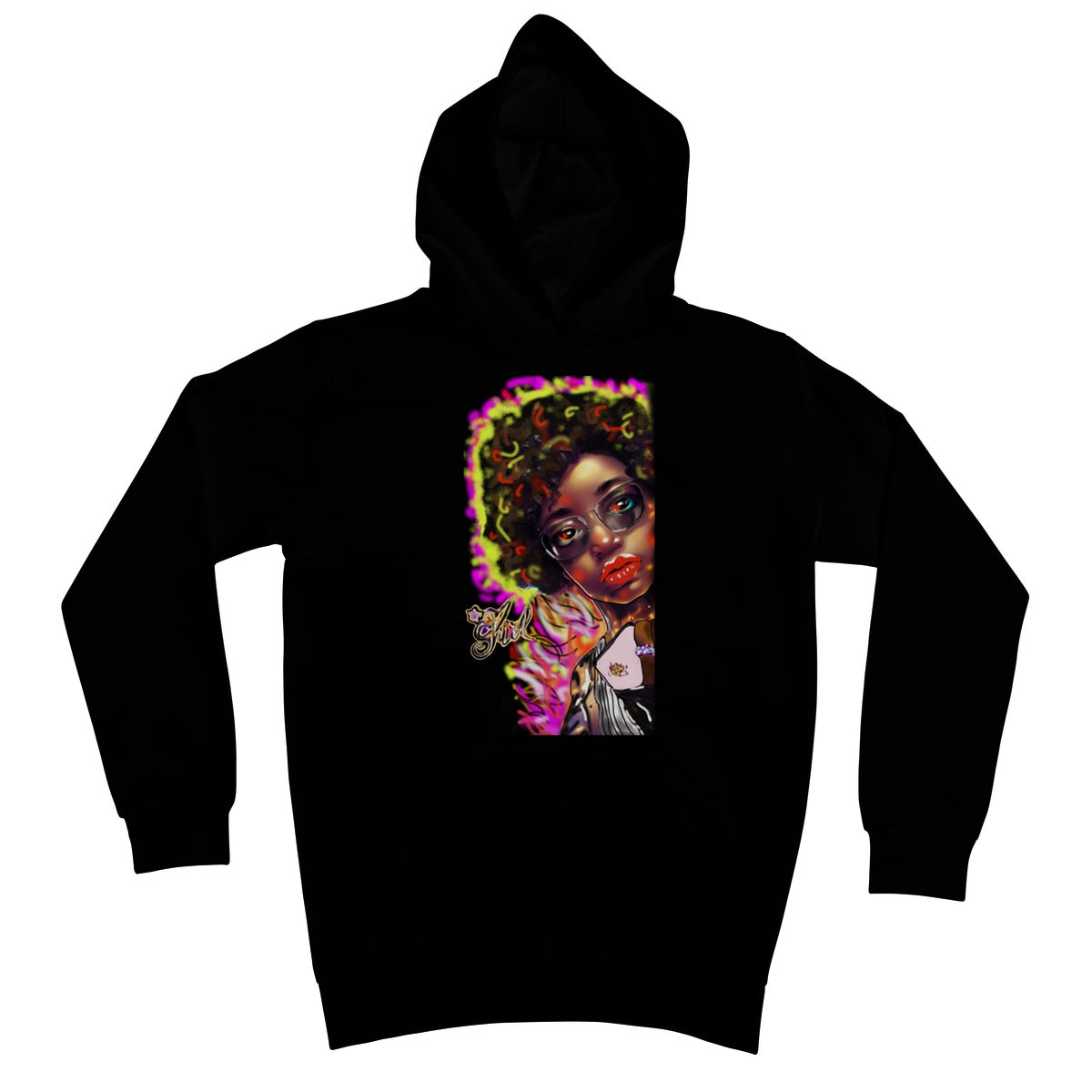 Lit Girl Collection: Girl on Fire Kids Hoodie