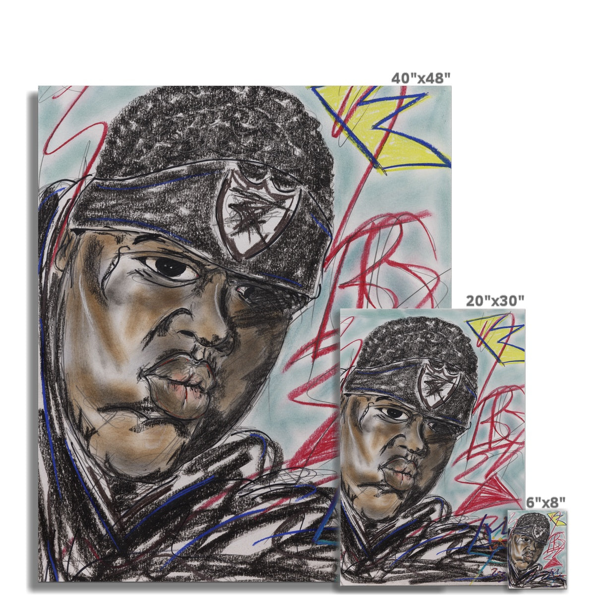 50 Year Hip Hop Collection Biggie Fine Art Print