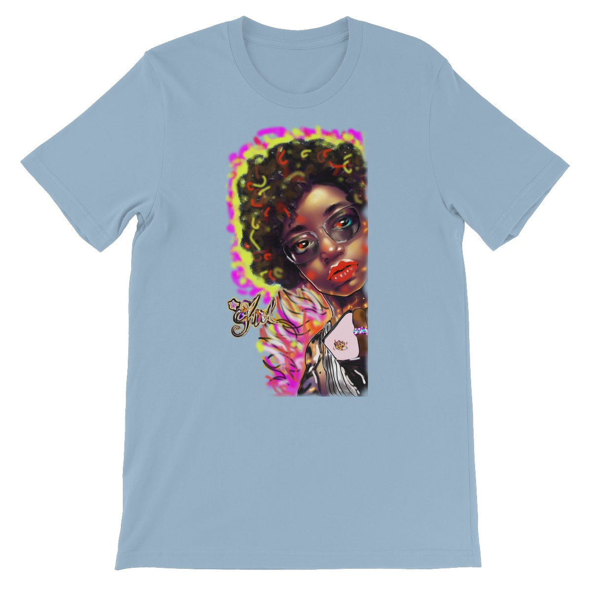 Lit Girl Collection: Girl on Fire Unisex Short Sleeve T-Shirt