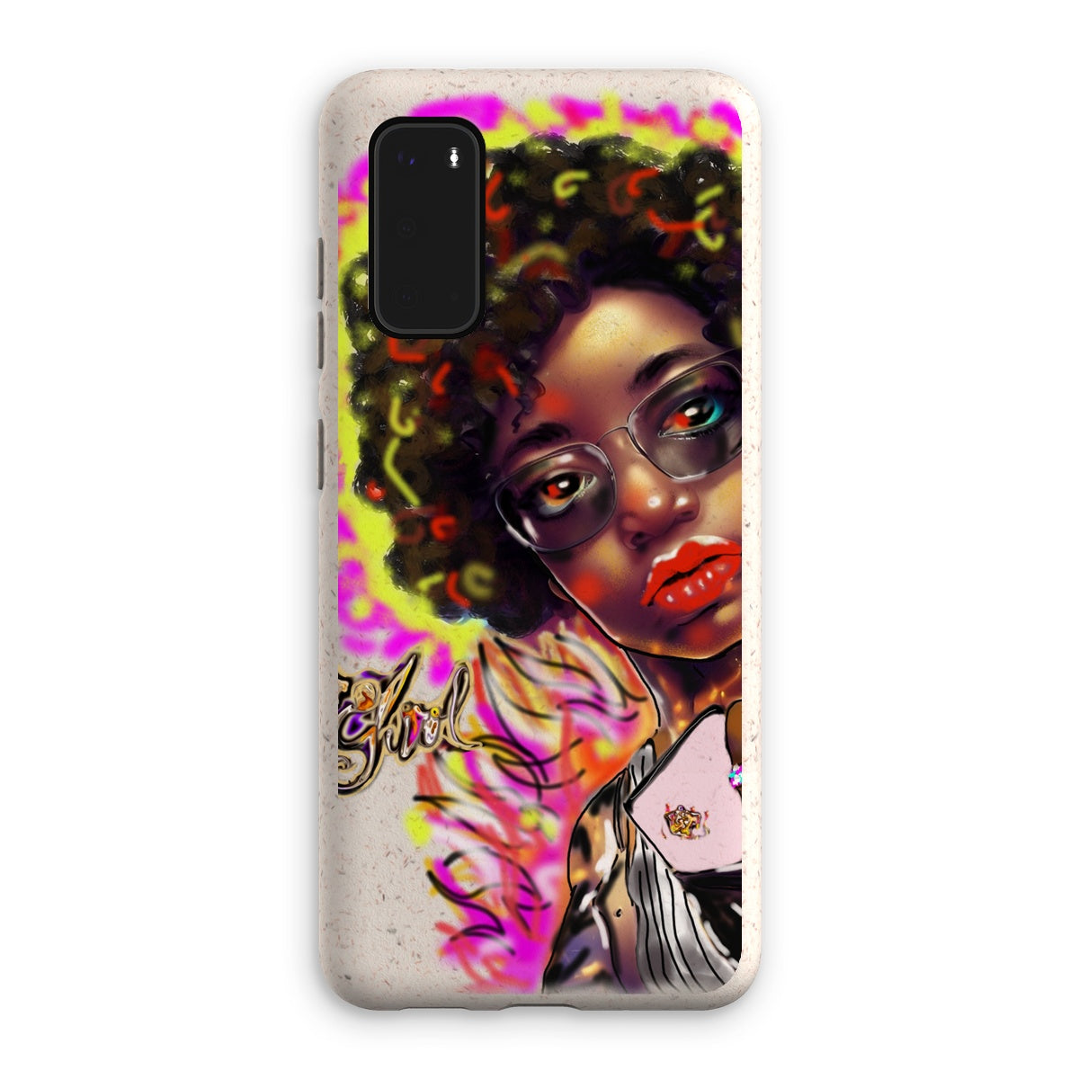 Lit Girl Collection: Girl on Fire Eco Phone Case